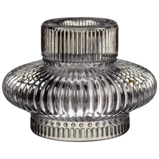 Karina Bailey Tealight Dinner Candle Holder - Grey 3 Karina Bailey Tealight Dinner Candle Holder - Grey