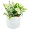 Bloom Mixed Flowers In Pot - White -Furniture shop 392829 mixed flowers in pot cream