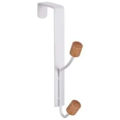 B&M Wood Double Over The Door Hooks 2pk -Furniture shop 393905 2pk wood double over the door hooks 3