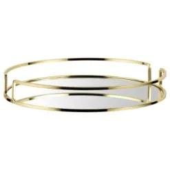 B&M Mirrored Gold Tray