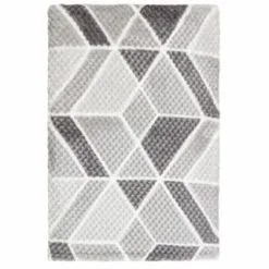 B&M Simply Geo Waffle Throw - Grey -Furniture shop 394917 simply geo waffle throw grey 2