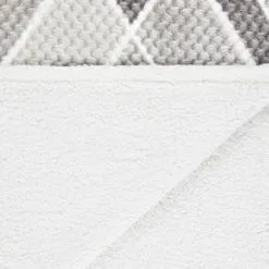 B&M Simply Geo Waffle Throw - Grey -Furniture shop 394917 simply geo waffle throw grey 3