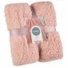 B&M Simply Two Tone Teddy Throw - Blush -Furniture shop 394927 simply plain teddy throw blush