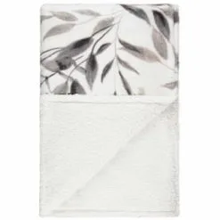 Home & Co Winston Mono Leaf Sherpa Throw -Furniture shop 394976 winston leaf sherpa throw mono 3