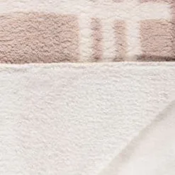 B&M Check Sherpa Throw - Natural 9 B&M Check Sherpa Throw - Natural -Furniture shop 394999 check sherpa throw natural 3