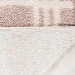 B&M Check Sherpa Throw - Natural 6 B&M Check Sherpa Throw - Natural - Image 4