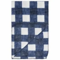 Simply Everyday Simply Navy & Gingham Polar Fleece Throw 2pk -Furniture shop 395029 simply super soft throws 2pk navy gingham 3