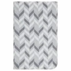 Simply Everyday Simply Grey & Geo Print Polar Fleece Throw 2pk -Furniture shop 395031 simply super soft throws 2pk grey geo 2