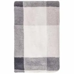 Home & Co Grey Check Sherpa Throw -Furniture shop 395038 highland check sherpa throw 4