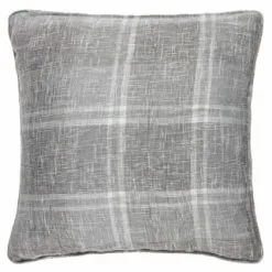 Home & Co Hampton Check Cushion - Grey