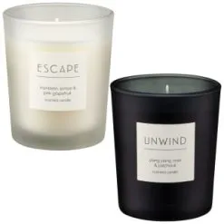 B&M Unwind Scented Candle - Ylang Ylang & Rose & Patchouli 5 B&M Unwind Scented Candle - Ylang Ylang & Rose & Patchouli -Furniture shop 395420 395422 small candle group 1
