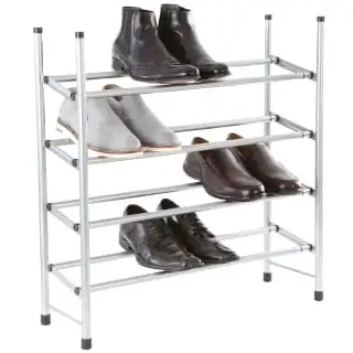 Spaceways 4 Tier Extendable Shoe Rack 3 Spaceways 4 Tier Extendable Shoe Rack