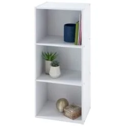 B&M Essentials 3 Tier Shelf - White