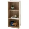 B&M Essentials 3 Tier Shelf - Oak 1 B&M Essentials 3 Tier Shelf - Oak -Furniture shop 395641 essentials 3 tier shelf oak
