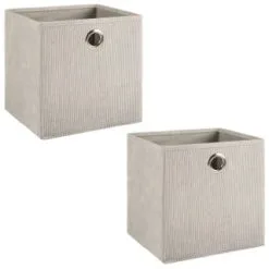 Lokken Cord Storage Cubes 2pk - Light Grey 8 Lokken Cord Storage Cubes 2pk - Light Grey -Furniture shop 395811 2pk cord lokken storage cubes light grey 3