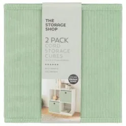 Lokken Cord Storage Cubes 2pk - Sage 7 Lokken Cord Storage Cubes 2pk - Sage -Furniture shop 395812 2pk lokken storage cubes sage