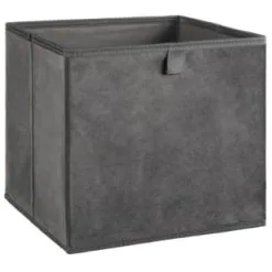 Lokken Velvet Storage Cubes 2pk - Grey