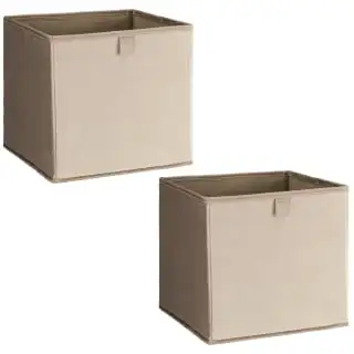 Lokken Velvet Storage Cubes 2pk - Mushroom 5 Lokken Velvet Storage Cubes 2pk - Mushroom - Image 3