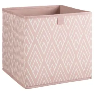 Lokken Printed Storage Cubes 2pk - Pink Diamond 3 Lokken Printed Storage Cubes 2pk - Pink Diamond