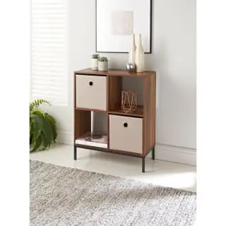 Lokken Linen Storage Cubes 2pk - Natural 6 Lokken Linen Storage Cubes 2pk - Natural - Image 4