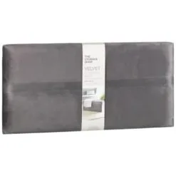 B&M Velvet Storage Box - Grey 7 B&M Velvet Storage Box - Grey -Furniture shop 395861 velvet storage box grey