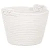 B&M Cara Rope Basket With Handle - White 1 B&M Cara Rope Basket With Handle - White -Furniture shop 395873 cara rope basket with handle white