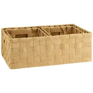 B&M Caen Set Of 3 Paper Rope Baskets - Natural 6 B&M Caen Set Of 3 Paper Rope Baskets - Natural - Image 4
