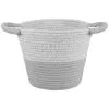 B&M Two Tone Rope Basket - Grey -Furniture shop 395887 two tone rope basket grey