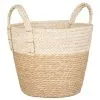 B&M White Bottom 2 Tone Wicker Basket -Furniture shop 395896 2 tone wicker basket
