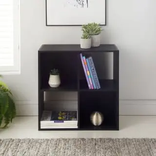 Lokken 4 Cube Shelving Unit - Black 2 Lokken 4 Cube Shelving Unit - Black