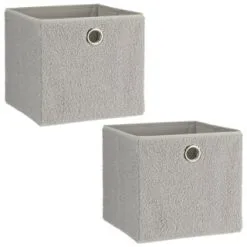 Lokken Teddy Storage Cubes 2pk - Grey 6 Lokken Teddy Storage Cubes 2pk - Grey -Furniture shop 395966 2pk teddy lokken grey 2