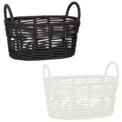 B&M Rope Storage Basket - Black -Furniture shop 395981 rope basket group