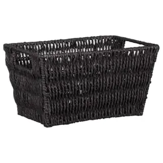 B&M Paper Rope Basket - Black 3 B&M Paper Rope Basket - Black