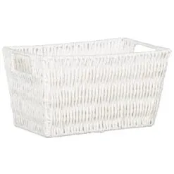 B&M Paper Rope Basket - White