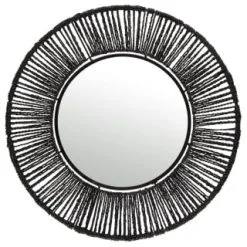 B&M Seagrass Mirror - Black