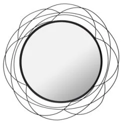 B&M Black Wire Mirror
