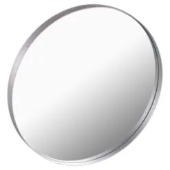 B&M Silver Round Small Mirror