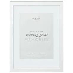 B&M A4 New York Box Photo Frame - White