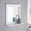 Maine Bathroom Mirror With Shelf -Furniture shop 396464 383990 maine bathroom mirror white