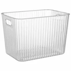 Home Essentials Ribbed Clear Storage Tub - Extra Large