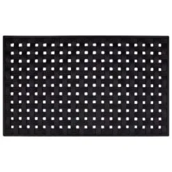 B&M Cross Hatch Rubber Doormat