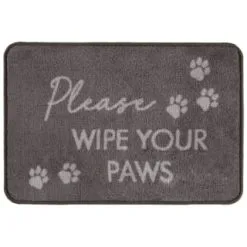 B&M Super Soft Pet Doormat - Grey