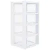B&M White 4 Tier Drawers 2 B&M White 4 Tier Drawers -Furniture shop 397930 white 4 tier drawers 3